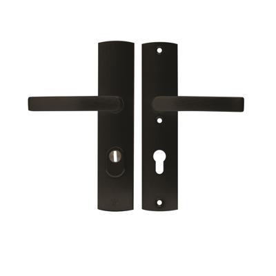 AXA Veiligheidsbeslag Curve Plus kruk Blok PC72 anti-kerntrek zwart AXA Veiligheidsbeslag Curve Plus kruk Blok PC72 anti-kerntrek zwart