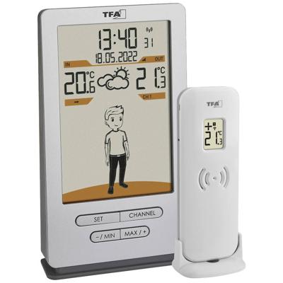 TFA Dostmann Weather Jack 35.1166.54 Draadloos weerstation Verwachting voor 12 tot 24 uur Aantal sensoren max.: 3 stuk(s) TFA Dostmann Weather Jack 35.1166.54 Draadloos weerstation Verwachting voor 12 tot 24 uur Aantal sensoren max.: 3 stuk(s)