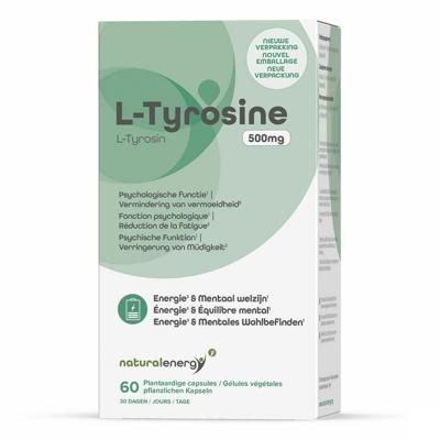 Natural Energy Aminozuren L-Tyrosine 500mg. 60Capsules