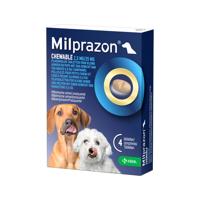 Milprazon Chewable 2,5 mg / 25 mg pup en kleine hond 8 tabletten - thumbnail