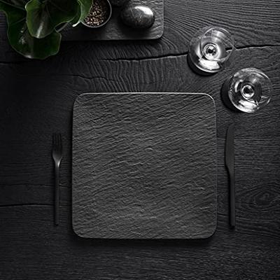 Villeroy & Boch Manufacture Rock Gourmet bord vierkant