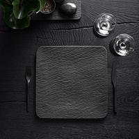 VILLEROY & BOCH - Manufacture Rock - Vierkant bord 32cm - thumbnail