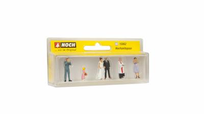 NOCH 15862 H0 Bruidspaar figuren Geverfd