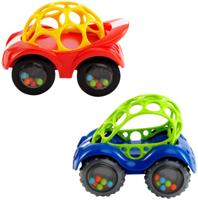 Bright Starts Oball Rammel- en Rolspeelgoed - Ontwikkelt de motorische vaardigheden - Zacht en flexibel materiaal - thumbnail