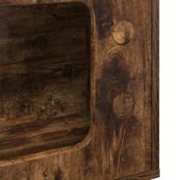 Kattenhuis Gerookt eiken 51 x 30 x 52 cm Bewerkt hout - thumbnail