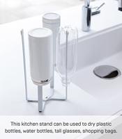 YAMAZAKI - Tower - Droogrek voor drinkflessen wit - thumbnail