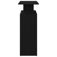 Receptiebalie 100x40x104 cm bewerkt hout zwart - thumbnail