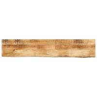 Tafelblad met natuurlijke rand 180x40x2,5 cm massief mangohout - thumbnail