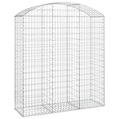 VidaXL Schanskorf gewelfd 150x50x160/180 cm gegalvaniseerd ijzer VidaXL Schanskorf gewelfd 150x50x160/180 cm gegalvaniseerd ijzer