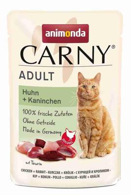 ANIMONDA Carny Adult Chicken and rabbit - nat kattenvoer - 85g