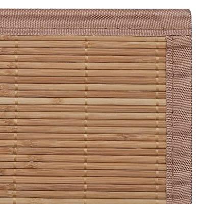 VidaXL Tapijt rechthoekig 80x300 cm bamboe bruin