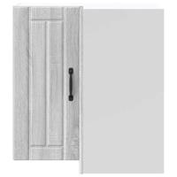 Keukenwandhoekkast Lucca bewerkt hout grijs sonoma eiken - thumbnail