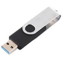 64GB Twister USB 3 0 Flash Disk USB Flash Drive (zwart) - thumbnail