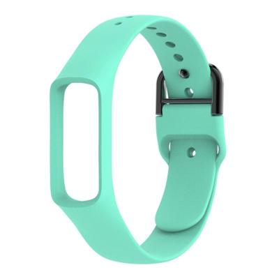 Slimme horloge pure kleur siliconen polsband horlogeband voor Galaxy fit-e (mint groen)
