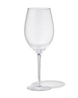 HEMA Rode wijnglas 610ml Bergen glas twist reliëf (transparant) - thumbnail
