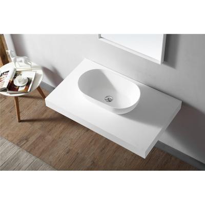 ZEZA Solid Waskom - 56x32x15.5cm - solid surface - mat wit XA-A78 ZEZA Solid Waskom - 56x32x15.5cm - solid surface - mat wit XA-A78