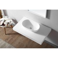 ZEZA Solid Waskom - 56x32x15.5cm - solid surface - mat wit XA-A78 - thumbnail