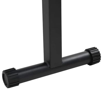 VidaXL Gewicht bank zwart 108 x 27 x 41 cm gepoedercoat staal