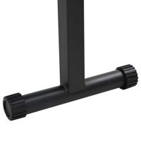 VidaXL Gewicht bank zwart 108 x 27 x 41 cm gepoedercoat staal - thumbnail