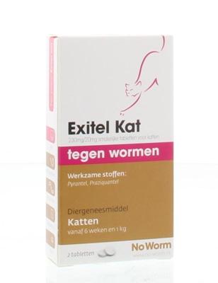 No Worm Exitel kat tegen wormen 4 tabletten - thumbnail