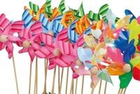 Small Foot - windmolen met houten stok 28cm, 24st. - thumbnail
