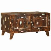 Salontafel Multikleur 80 x 54 x 45 cm massief gerecycled hout - thumbnail