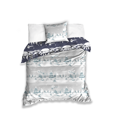 Christmas Snow dekbedovertrek 140 x 200 cm - katoen