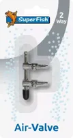 Superfish RVS 2-Weg Luchtkraan voor Aquarium - Corrosiebestendig & Precieze Beluchtingscontrole - thumbnail