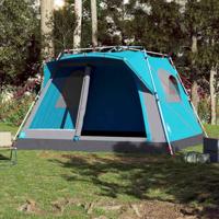 Gezinstent 7-persoons snelontgrendeling blauw - thumbnail