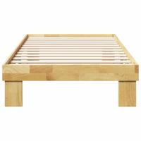 Bedframe zonder matras 75x190 cm massief hout eiken - thumbnail