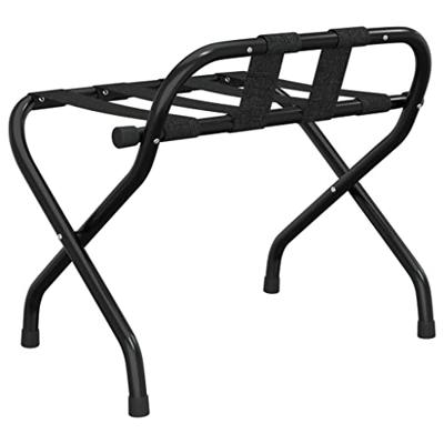 VidaXL Bagagerek met rugleuning 56x39x52 cm zwart VidaXL Bagagerek met rugleuning 56x39x52 cm zwart