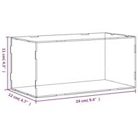 Vitrine transparant 24x12x11 cm acryl - thumbnail