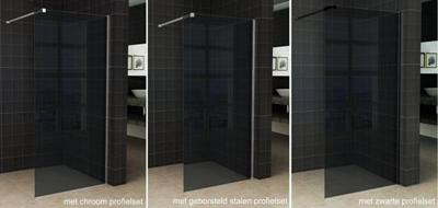 Slim glasplaat 1100 x 2000 x 8 mm nano rookglas