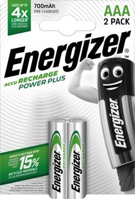Energizer EN-PWRPL700B2 Oplaadbare Nimh Batterij Aaa 1.2 V Power Plus 700 Mah 2-blister - thumbnail