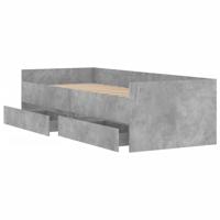 Bedframe met lades betongrijs 90x200 cm - thumbnail