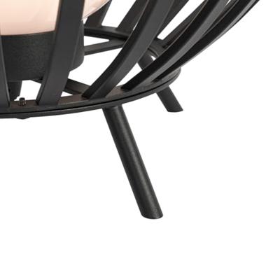 QAZQA Design vloerlamp zwart met opaal 70 cm IP44 - Angela QAZQA Design vloerlamp zwart met opaal 70 cm IP44 - Angela