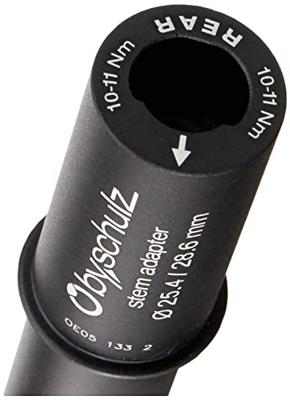 By,schulz Stuurpenadapter a-head 11/8 zwart