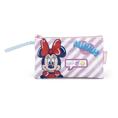 Arditex toilettas Minnie Mouse junior 24 x 14 cm roze/blauw Arditex toilettas Minnie Mouse junior 24 x 14 cm roze/blauw