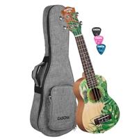 Cascha HH 2602 Sopran Art Series Leafy sopraan ukelele set - thumbnail