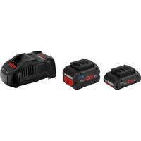 Bosch Blauw 18v starterset met 2 accu's | 1x procore18v 5.5ah + 1x procore18v 4,0ah + lader gal 1880 cv - 1600a0214a - thumbnail