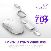 NZXT Lift Elite Wireless Gaming Mouse - White - thumbnail