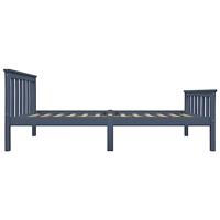 Bedframe massief grenenhout grijs 100x200 cm - thumbnail