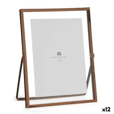 Fotolijsten Koper Metaal Glas Plastic 18,5 x 1 x 23 cm (12 Stuks)