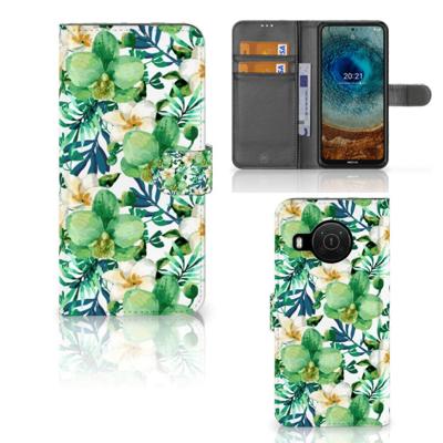 Nokia X10 | Nokia X20 Hoesje Orchidee Groen Nokia X10 | Nokia X20 Hoesje Orchidee Groen