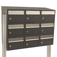 Stoer! Brickset 3-Breed, 3-Hoog Met Dak Op Statief Antraciet - 40215065_3x3ds - thumbnail