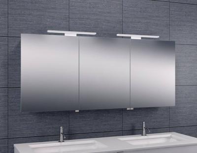 Spiegelkast Met Led Verlichting 160X60 Aluminium Aqua Splash