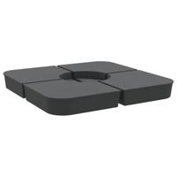 VidaXL 4-delige set parasolvoeten voor kruisvoet parasol 100 kg pp - thumbnail