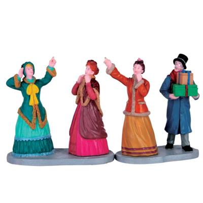 Lemax window shoppers, s/2 kerstdorp figuur type 5 2016