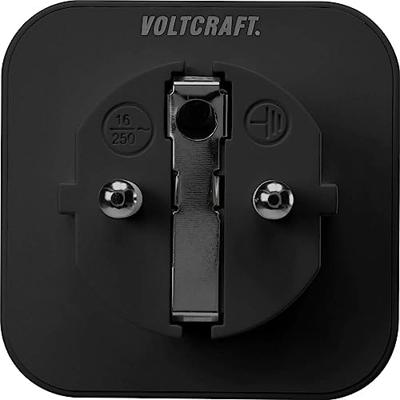 VOLTCRAFT SEM6000 BLACK Energiekostenmeter Bluetooth-interface, Gegevensexport, Datalogger, TRMS, Instelbaar stroomtarief, Met App-besturing