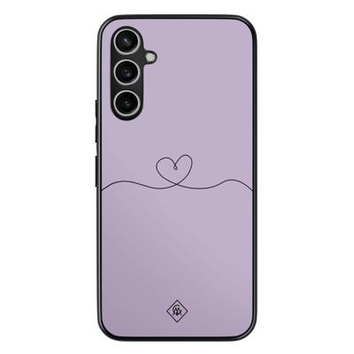 Samsung Galaxy A54 hoesje - Hart lila Samsung Galaxy A54 hoesje - Hart lila
